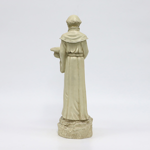 Estatua de San Francisco Hecha a Mano en Resina con Baño para Pájaros, Decoración Religiosa para Jardín, Forma Personalizada, Modelada a Mano para Uso en Interiores y Exteriores - Product Image 6
