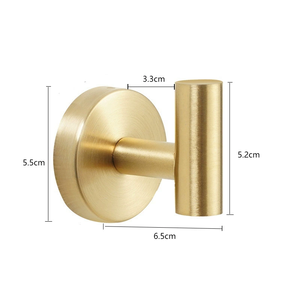 Phòng Tắm Thép Không Gỉ Móng Tay Miễn Phí Tự Dính Móc Vít Vặn Chặt Áo Quần Áo Khăn Móc Áo Kim Loại Móc Sản Phẩm Chứng Khoán - Product Image 5