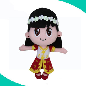 Tissu fait à la main pour fille, peluche bouclée, poupée douce, vente en gros, espagnol, - Product Image 1