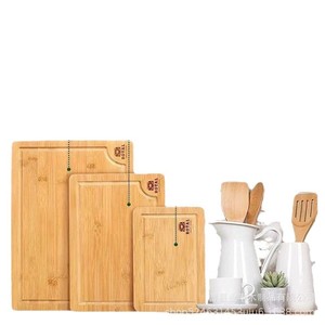 Ensemble de planches à découper en bambou Yefeng, 3 pièces, pour la préparation des aliments et les repas pour bébés - Product Image 1