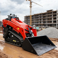 Bestes Preis-Leistungs-Verhältnis Mini-Raupenlader CE EPA Kompakter Steh-Radlader Chinesischer OEM Maßgefertigter Landwirtschafts- und Bau-Lader
