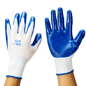 Guantes de Trabajo de Nitrilo con Recubrimiento Completo, Antideslizantes con Microdiamantes en Relieve, para Uso en Obras de Construcción y Fábricas - Product Image 2