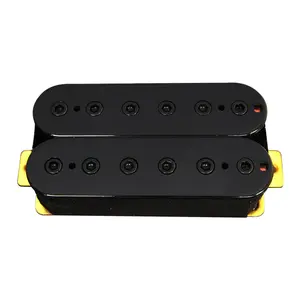 Humbucker拾音器黑色电吉他零件，带六角螺钉极片