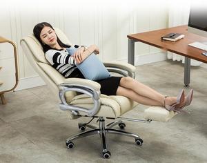 Meilleure chaise de bureau ergonomique en cuir et PU, pivotante, avec <span class=keywords><strong>fauteuil</strong></span> relevable et <span class=keywords><strong>repose</strong></span>-pieds, chaise de massage exécutive - Product Image 6