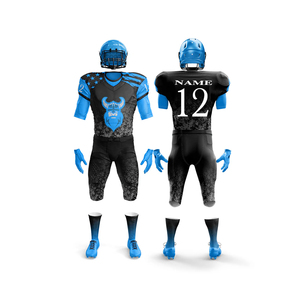 Uniforme de adulto de estilo profesional de camiseta de fútbol americano de dos tonos personalizado de alta calidad con mangas cortas y Diseño de equipo sublimado - Product Image 6