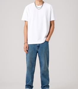 T-shirt décontracté ample 100 % coton 180 g/m² en tissu tricoté imprimable, gaufré et brodé - Product Image 2