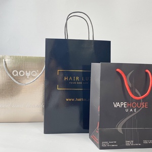 Manufacture Custom Reusable Luxury logo Printed Cardboard Kraft Shopping Paper Gift <b>Bags</b> - Product Image 6
