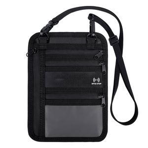 Fire Resistant Block Neck Pouch Passport <b>Bag</b> Cellphone <b>Bag</b> for Men Women - Product Image 2