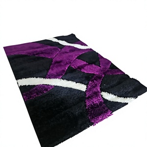 Alfombra Adiva de Pelo Largo de Cachemira, Diseño 3D, Extra Gruesa, con Base de Espuma Acolchada, de Turquía, para Hogar y Hotel - Product Image 1