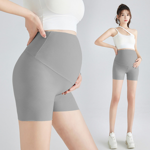 3019 gros taille haute enceinte court été zéro sentiment glace soie <span class=keywords><strong>culotte</strong></span> pour femme Ultra mince <span class=keywords><strong>maternité</strong></span> sécurité pantalon - Product Image 2