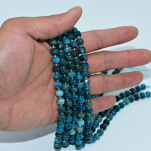 Vendita all'ingrosso 8*6mm sfaccettato perle di <span class=keywords><strong>Apatite</strong></span> pietre preziose naturali per la creazione di gioielli fai da te - Product Image 5