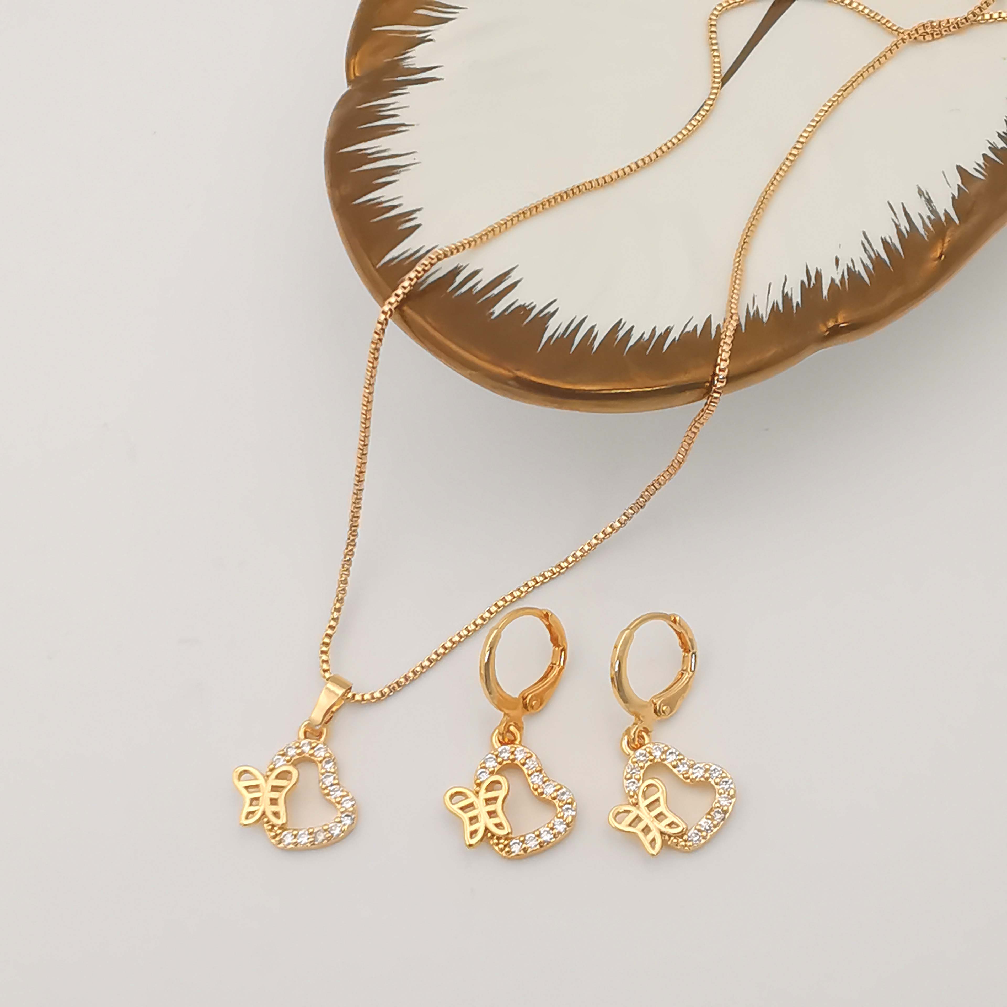 italian gold jewelry set 18k luxury brand designer