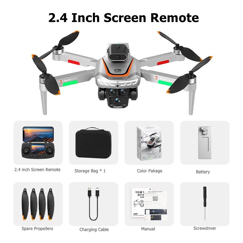 Télécommande à écran argenté de 2,4 pouces