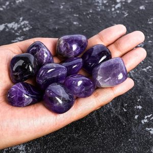 Ametista pietra naturale Set di 4 pietre levigate per l'arredamento della casa grande bellezza con proprietà spirituali che ti aiutano - Product Image 4