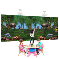 Projecteur Chariot 5200 lumens tout en une version, parc d'attractions intérieur mural de dessin interactif 3D
