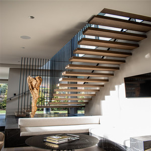 Ace 30-100Mm di spessore galleggiante in legno battistrada in legno di quercia scale moderne di lusso per interni in legno galleggiante - Product Image 3