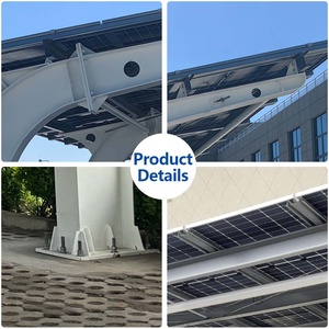 Cochera Solar Profesional de Acero para Estacionamiento Comercial y de Oficinas, Estructura Impermeable para Montaje de Paneles Solares - Product Image 5