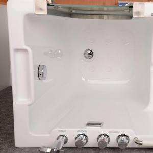 <span class=keywords><strong>Baignoire</strong></span> accessible de luxe légère <span class=keywords><strong>pour</strong></span> personnes <span class=keywords><strong>âgée</strong></span>s avec accès par <span class=keywords><strong>porte</strong></span> latérale, fonction de massage et ensemble de robinetterie cinq pièces - Product Image 4