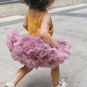 Toddler tutu Chất lượng cao cô gái công chúa tutu Fluffy bán buôn cô gái vải tuyn Ruffle váy cổ điển trẻ em tutu Váy Cô Gái trẻ em