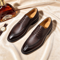 Nouvelles Chaussures Oxford pour Hommes 2026 en Cuir Véritable – Chaussures Habillées Classiques Noires à Bout Pointu pour le Bureau et les Affaires