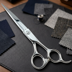 Tijeras de Peluquería de Acero Inoxidable, Afiladas, Rectas, para Diestros, con Reposa Dedos, para Salón de Belleza y Barbería - Product Image 2