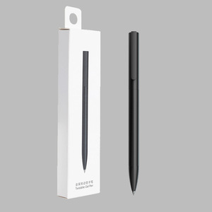 Business Gel <b>Pen</b> Single Pack Ballpoint <b>Pen</b> Sports Metal Material High-Appearance Minimalist Black <b>Gift</b> Rotating 0.5mm Tip - Product Image 2