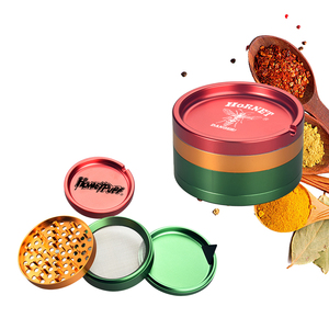 Hornet Custom Aluminum Alloy Dry <b>Herb</b> <b>Grinder</b> Round Metal <b>Herb</b> Mill OEM ODM Logo Smoking Accessory - Product Image 4