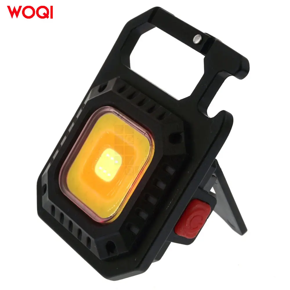 WOQI新卸売多機能強力磁気LEDキーホルダーワークライト充電式ミニ懐中電灯