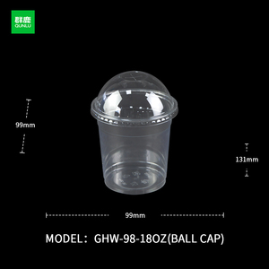 Tốt nhất bán tùy chỉnh 12 16 18OZ BOBA dùng một lần nước ép cà phê đá bong bóng trà sữa tráng miệng đồ uống bên nhựa uống cup có nắp đậy - Product Image 3