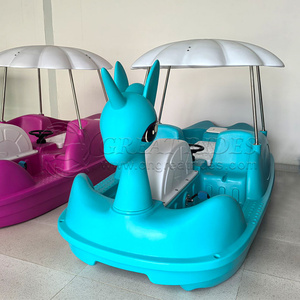 Bateau à pédales licorne de haute qualité pour 4 personnes, durable, en LLDPE, pour les attractions de villégiature et les promenades sur le <span class=keywords><strong>lac</strong></span> - Product Image 3