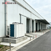   Unité de condensation à vis refroidie par air à décharge supérieure pour la réfrigération commerciale des chambres froides et congélateurs