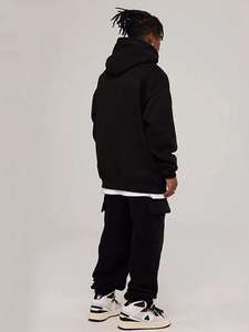 H5374 Sudaderas con capucha Fabricante Personalizado Alto Peso 520 Gramos Sudaderas con capucha de gran tamaño Sudaderas con capucha de peso pesado - Product Image 6