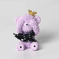 Diffuseur d'huiles essentielles en céramique parfumée en forme d'ours en peluche, décoration en plâtre de porcelaine, désodorisant pour grille d'aération de voiture