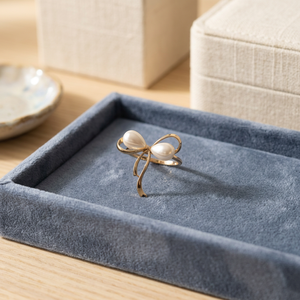 Anillos de Servilleta Clásicos con Lazo de Perlas, Decoración de Mesa de Boda de Metal, 4.5 cm - Product Image 4
