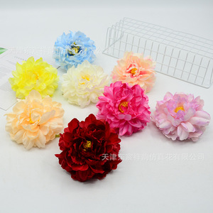 Fleur de pivoine artificielle Dongchen Crafts, 14 cm, en soie, pour décoration de mariage, centre de table, accessoires pour cheveux DIY. - Product Image 4