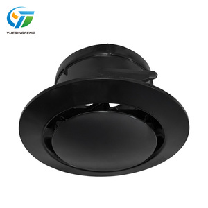 Bán Buôn Hiện Đại Trong Nhà Có Thể Điều Chỉnh Thông Gió Lưới Tản Nhiệt Có Thể Tháo Rời Vòng ABS Nhựa Khuếch Tán Không Khí Trong Màu Đen Cho Hvac Hệ Thống - Product Image 5