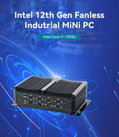 Potente más nuevo 12 TH Gen I5 1235U/I7 1255U Mini PC 2 * DDR5 3 * RJ45 2,5G LAN /8 * RS232 COM GPIO Tarjeta SIM 8 * USB 2 * NVME PC industrial