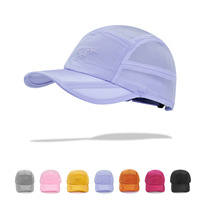 Gorra Ligera Plegable de Nailon de 7 Paneles FF5684, Gorra para Senderismo y Correr, Impermeable, de Secado Rápido, para Campamento
