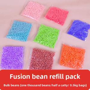 Perles plates à assembler certifiées 3C, pack complémentaire, 265 couleurs, perles fusion, 1000 pièces en sachet, perles Perler 2,6 mm, perles Hama, DIY - Product Image 4