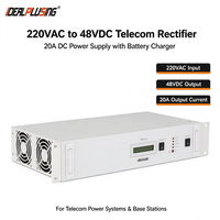 Redresseur télécom 220 V CA vers 48 V CC 20 A avec chargeur de batterie pour systèmes d'alimentation télécom