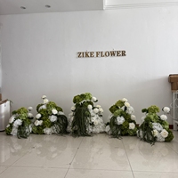 Decoración para Baby Shower, Artículos para Fiestas, Centros de Mesa con Flores para Boda, Bola de Flores Verde y Blanca, Decoración para Pedida de Mano, Conjunto Completo
