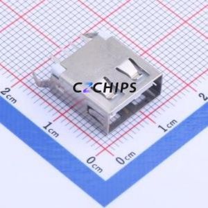 U-A-24DD-W-3 USB Connector Through hole Component (THT) Connector Type-A USB 2.0 Female Through Hole - Product Image 1