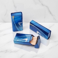 Offre Spéciale – Boîte à cigarettes en fer blanc personnalisée pour 10 cigarettes, avec logo sur mesure, couvercle à charnière, emballage artisanal en matériaux recyclés