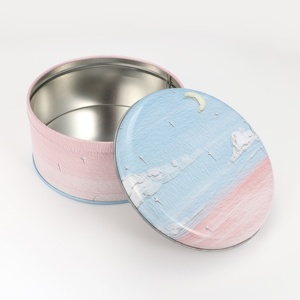 Cấp Thực Phẩm Dễ Thương Vòng Cookie Hộp Thiếc Có Thể Tái Chế Bao Bì Kim Loại Cho Bánh Quy Biểu Tượng Tùy Chỉnh In Lưu Trữ Tin Container Hộp Quà Tặng - Product Image 1