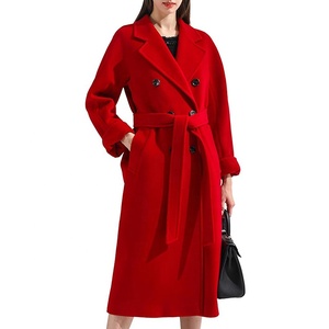 Boying New Winter cappotto lungo di <span class=keywords><strong>lana</strong></span> Casual da donna doppio petto giacca di <span class=keywords><strong>lana</strong></span> sintetica abbigliamento nero di moda autunnale coreano - Product Image 2