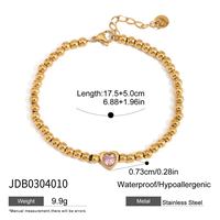 Bracelet en acier inoxydable et zircon pour femme, style décontracté, luxe léger, haut de gamme, polyvalent, cadeau, bijou de poignet tendance