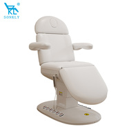 Table de massage électrique rose SONKLY pour salon de coiffure, spa capillaire, clinique et soins du visage