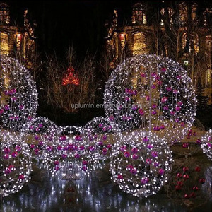 Uplumin 3D <span class=keywords><strong>LED</strong></span> PVC vườn toàn cầu bóng IP65 ngoài trời giáng sinh đồ trang trí Halloween chiếu sáng trang trí lớn hình cầu quả bóng ánh sáng - Product Image 3