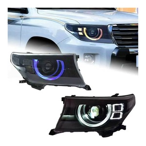 Faros delanteros compatibles con los modelos Land Cruiser LC200 de 2008-2015; actualización de faros LED estilo Defender. - Product Image 1