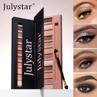 Palette multi-usages éclatante et illuminante, 12 couleurs mates, irisées, nacrées, imperméables, à paillettes fines, pour un effet lumineux, style européen et américain, en promotion